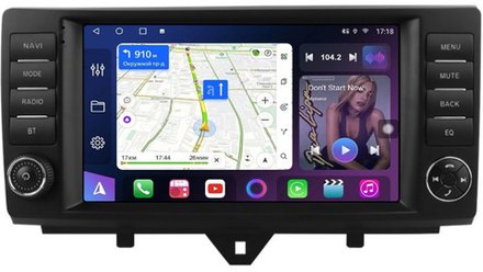 Магнитола для Smart ForTwo W451 2012-2015 (рамка с крутилками и кнопками) - FarCar BM9-2K-9653F2 монитор 9.5" 2K QLED на Android 14, TS10, 4+32Гб, CarPlay, 4G SIM-слот