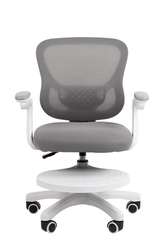 Кресло детское компьютерное CHAIRMAN CH106 серый, с подножкой