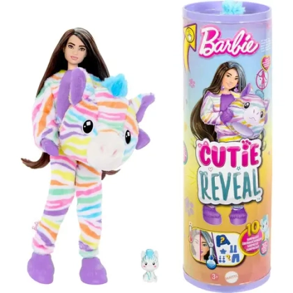 Кукла Barbie Cutie Reveal Color Dream Радужная Зебра