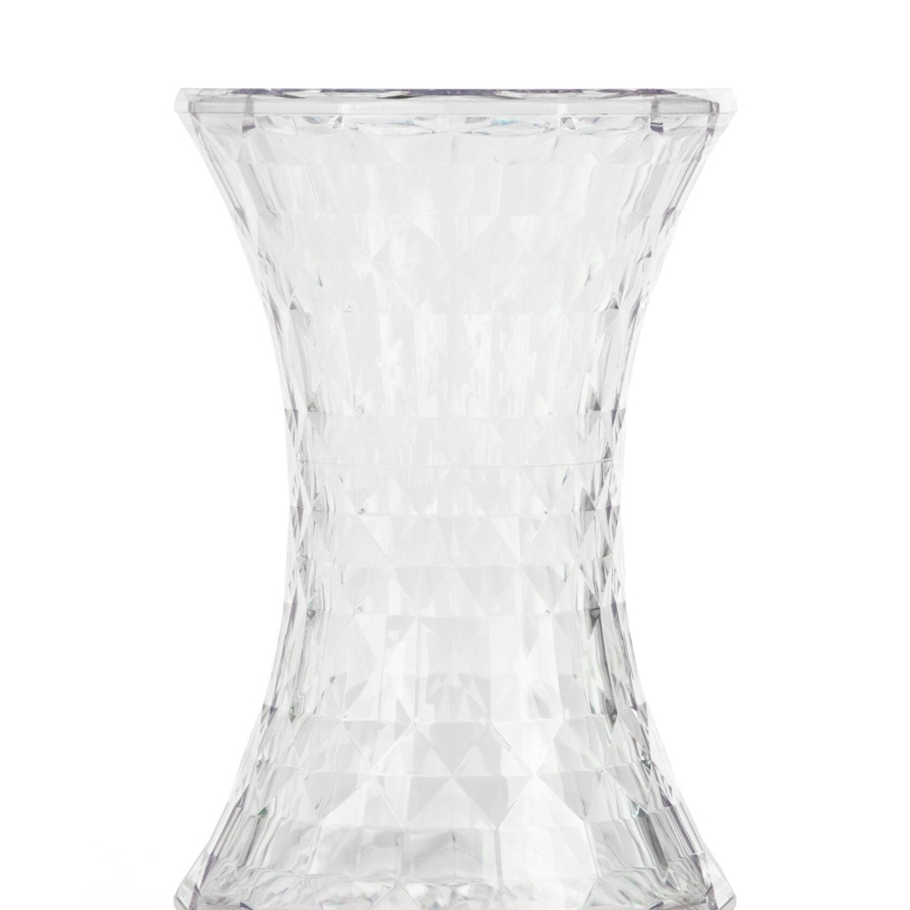 Кофейный столик Rock Crystal диаметр 31 пластик, прозрачный