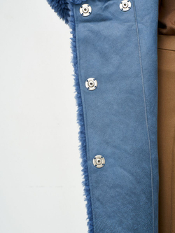 Зимняя эко шуба чебурашка, Северина (арт. С1177-100)