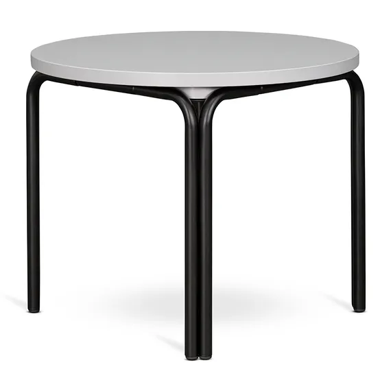 Столик кофейный ror, Ø50 см, черный/серый