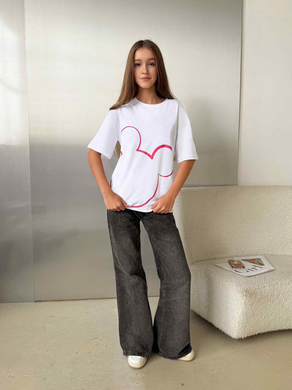 Футболка для девочки маус