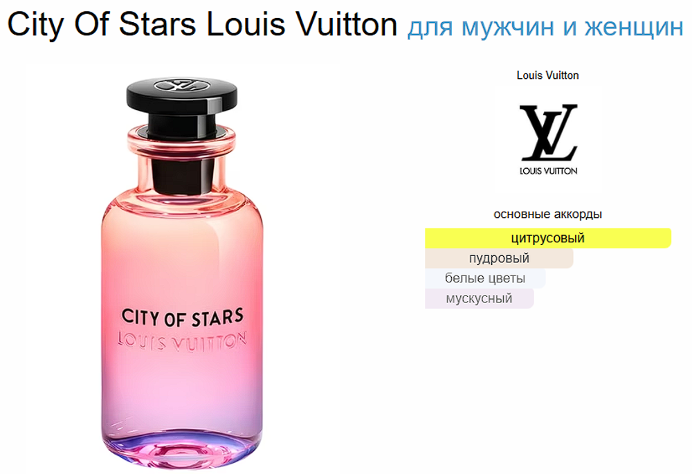 City Of Stars Louis Vuitton 100 ml (duty free парфюмерия)