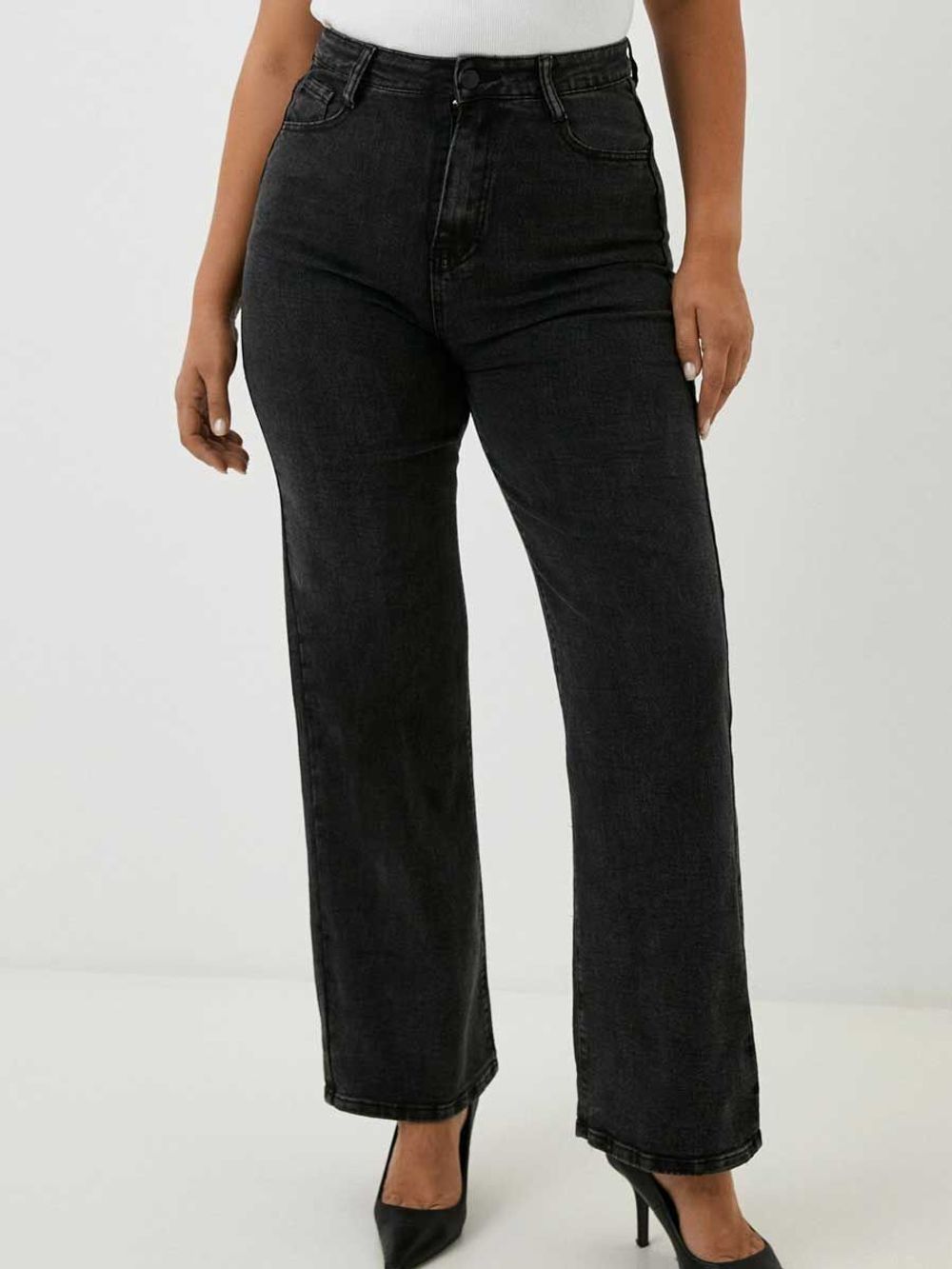 Джинсы палаццо широкие