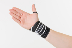 Кистевые бинты Totemic Clo неэластичные шнурковые, 8*56см, белые