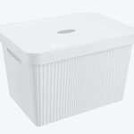Корзина для хранения с крышкой «VELVET», цвет белый, 38*27*24.9см / 20л✦