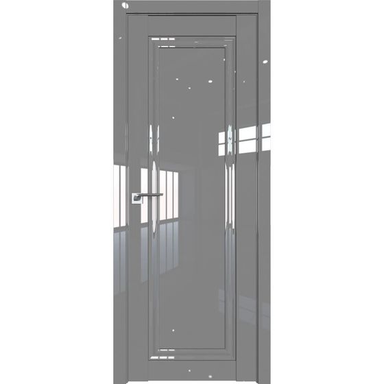 Межкомнатная дверь глянцевая Profil Doors 120L грей люкс глухая