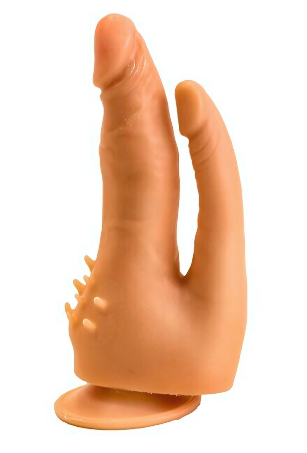 Фаллоимитатор-реалистик на присоске двойной (Цвет: телесный)
