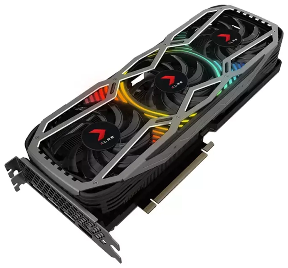 Видеокарта PNY RTX 3090 24GB XLR8 Gaming REVEL EPIC-X RGB Triple Fan Edition (VCG309024TFXPPB) 24 ГБ, GDDR6X, 384 бит, 1395 МГц, 1695 МГц, HDMI, DisplayPort