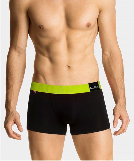 Трусы мужские боксеры, Atlantic MH-1188 черно-зеленые