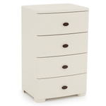 Комод 4-х секционный "Плетенка" широкий (слон. кость)