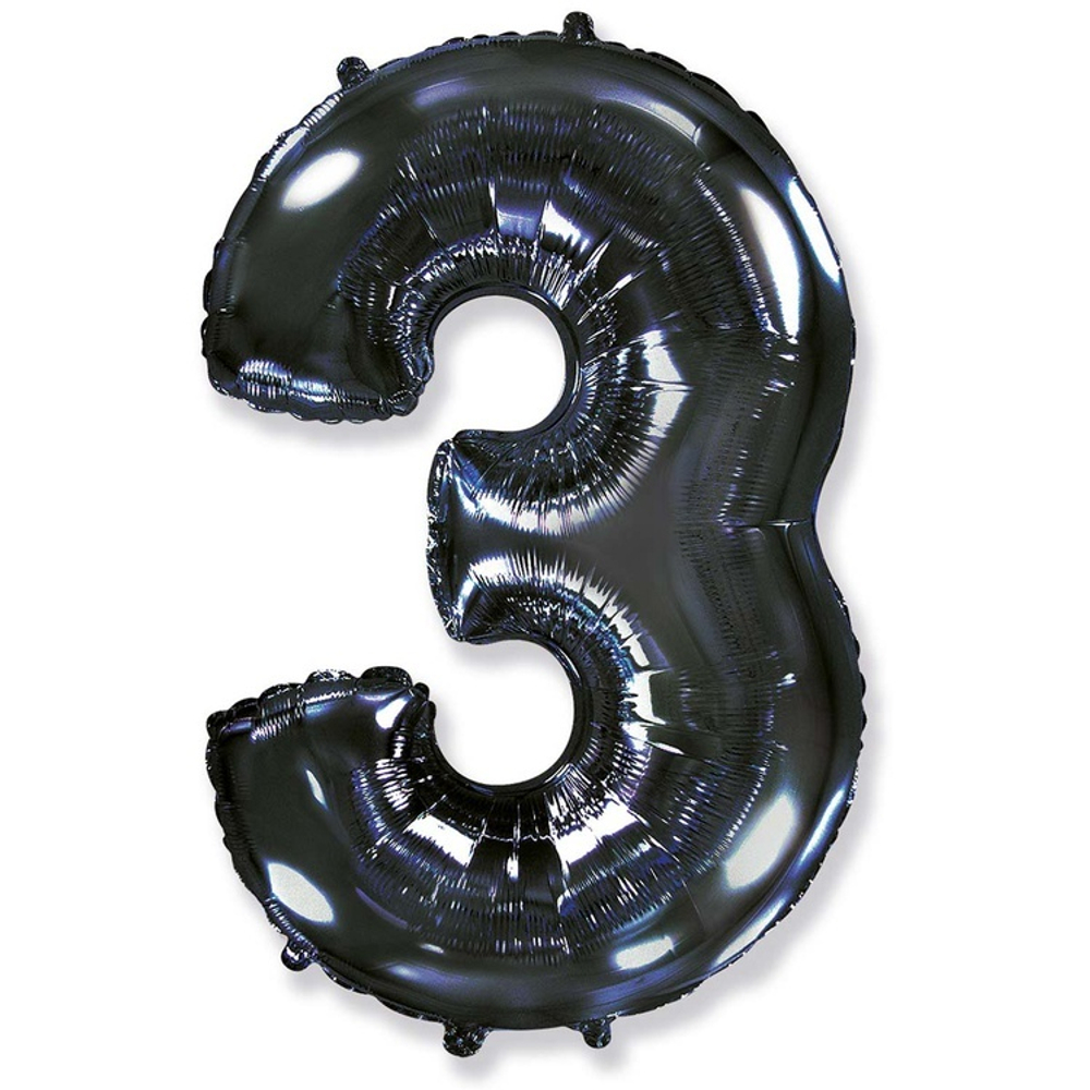 Ф ЦИФРА 3  40" Черный