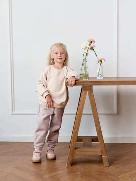 Джоггеры оверсайз "Снежная орхидея"