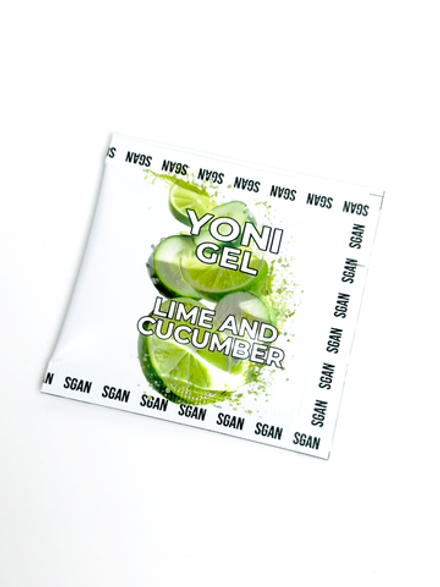САШЕ Лубрикант для орального секса SGAN YONI GEL со вкусом лайма и огурца, 5 мл