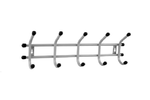 ВЕШАЛКА НАСТЕННАЯ УЮТ 5 КРЮЧКОВ СЕРЫЙ ВНУ53