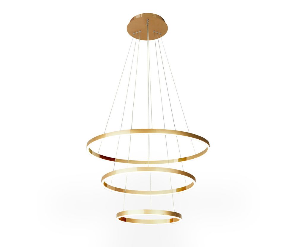 Kink Light 08223,36A(3000K) Подвес димм. Тор латунь d80+60+40