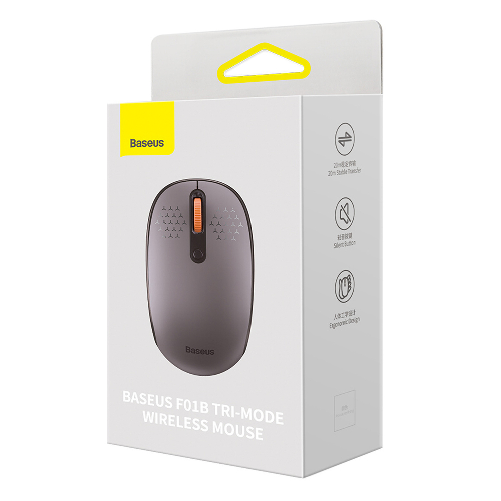 Мышь беспроводная Baseus F01B Tri-Mode Wireless Mouse