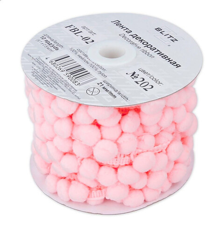 Тесьма декоративная "BLITZ" FBL-02, 21 мм , №202