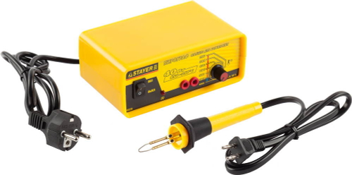 STAYER PROTerm, 40 Вт, диапазон нагрева 450 -750°С, 2 сменных жала, прибор для выжигания (Пирограф) (45228)