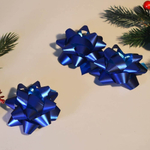 Бант 5см 3шт для упаковки подарков, синий