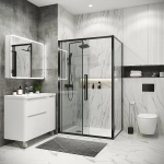 Душевой уголок Grossman Cosmo 120.K33.02.1080.42.00 100x80 стекло прозрачное/профиль графит сатин