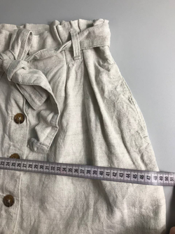 Юбка H&M льняная, маркировка 36, визуально на 42 размер