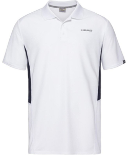 Футболка для мальчика теннисная Head Club Tech Polo Shirt - white/dark blue
