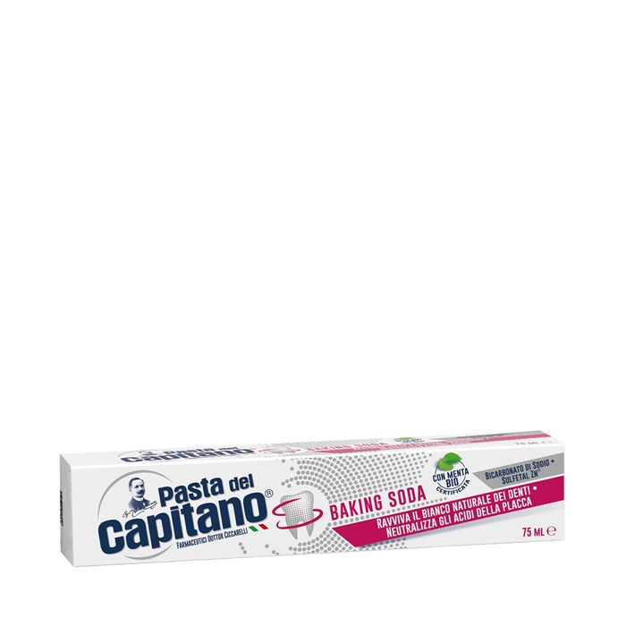 Pasta Del Capitano/Италия Зубная паста Отбеливание бикарбонат натрия 75мл