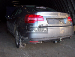 Фаркоп оцинкованный Galia C055A для Citroen C5 III седан 2008-2017, Peugeot 407 седан 2004-2010(паспорт и сертификат в комплекте)(без электрики)
