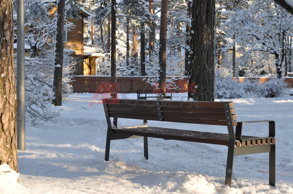 Скамейка Соло с подлокотниками