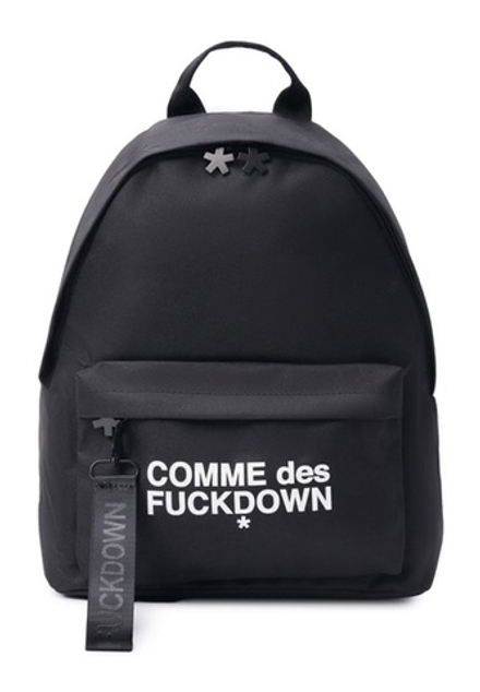 COMME DES FUCKDOWN РЮКЗАК ЧЕРНЫЙ С ЛОГОТИПОМ БРЕНДА