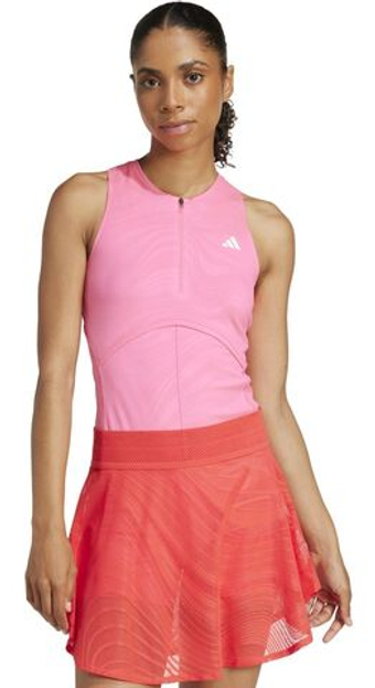Теннисное платье Adidas Tennis Pro Onesie and Skirt - Розовый