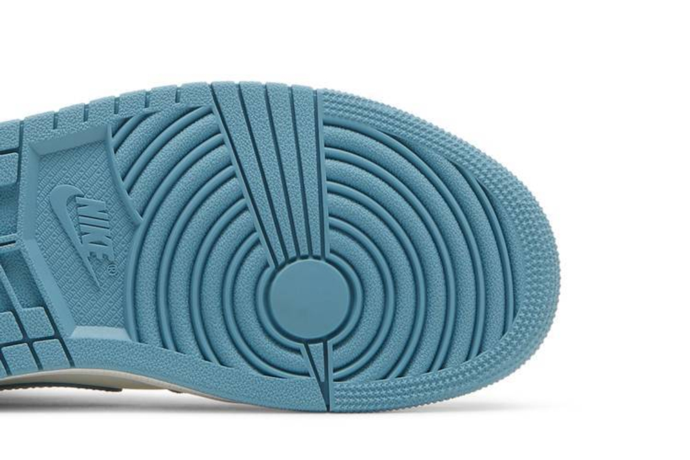 Кроссовки Air Jordan 1 Mid "University Blue" (Женская размерная сетка)