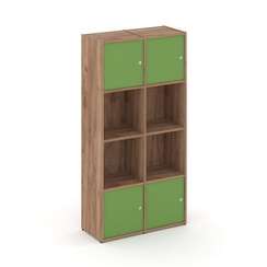 Locker plus Комплект №5 LK.K-005 Дуб Табак/Зеленый 798*350*1593