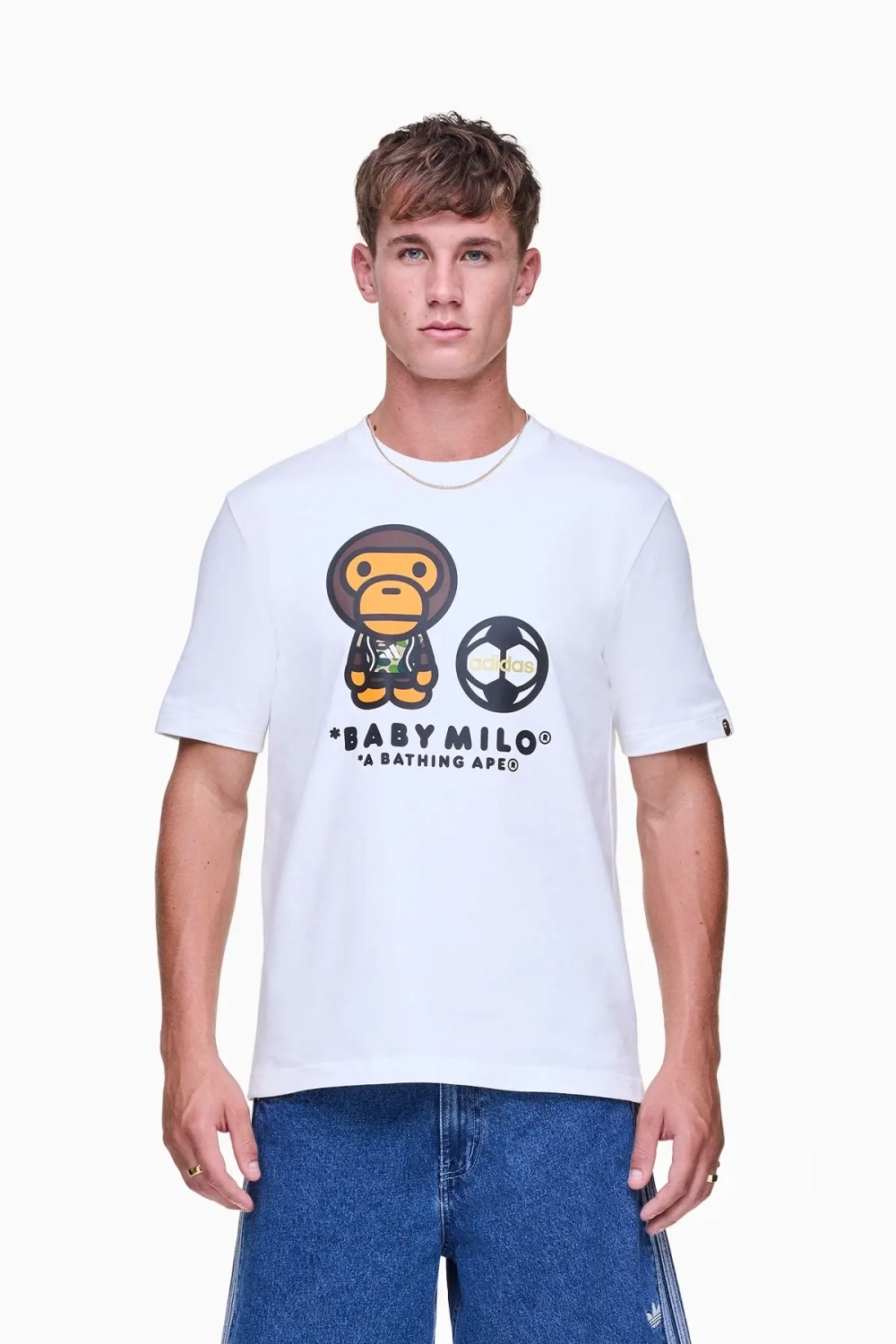 Футболка adidas x BAPE MILO Tee - белый