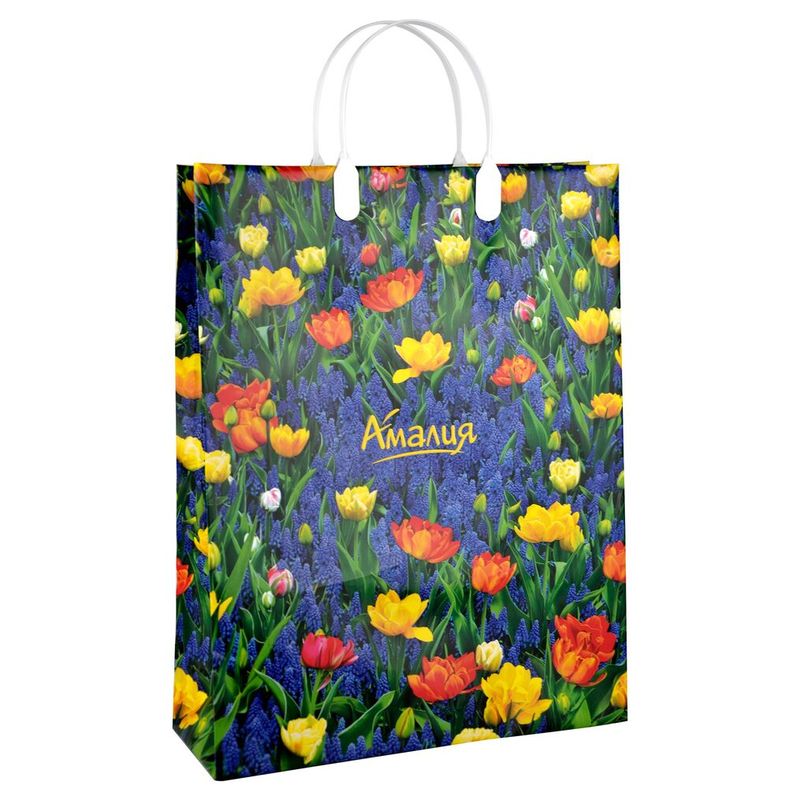 Сумка пластиковая ручка Россия 30*40 см 150 мкм Амалия 1 шт 40 шт/кор