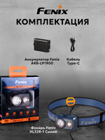 Фонарь налобный Fenix HL32R-T синий 800 люмен