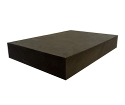 Опорный блок для йоги из EVA-пены плоский, черный