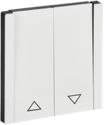 FORTE&PIANO Выключатель жалюзи 10А FP211M металл белый IEK