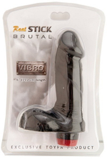 Мощный чёрный вибратор, 15,2 см