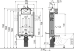 Бачок для унитаза для замуровывания в стену AlcaPlast Renovmodul AM115/1000E Ecology