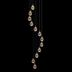 Подвесной светильник MD24001004-12A gold/clear