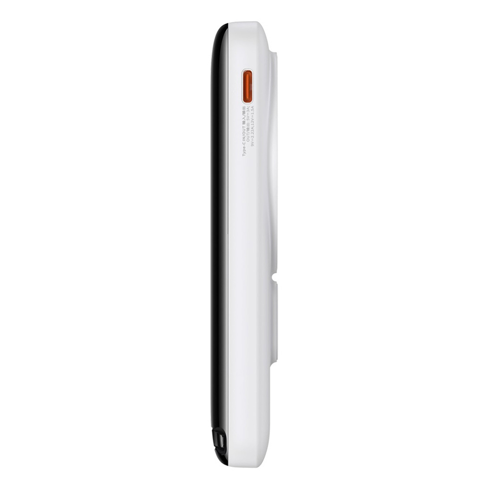 Внешний аккумулятор + Беспроводная зарядка Baseus Magnetic Bracket Wireless Fast Charge Power Bank 10000mAh 20W (MagSafe) - White