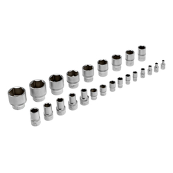 Набор торцевых головок с трещоткой, 1/2" и 1/4", 68 предметов Stels