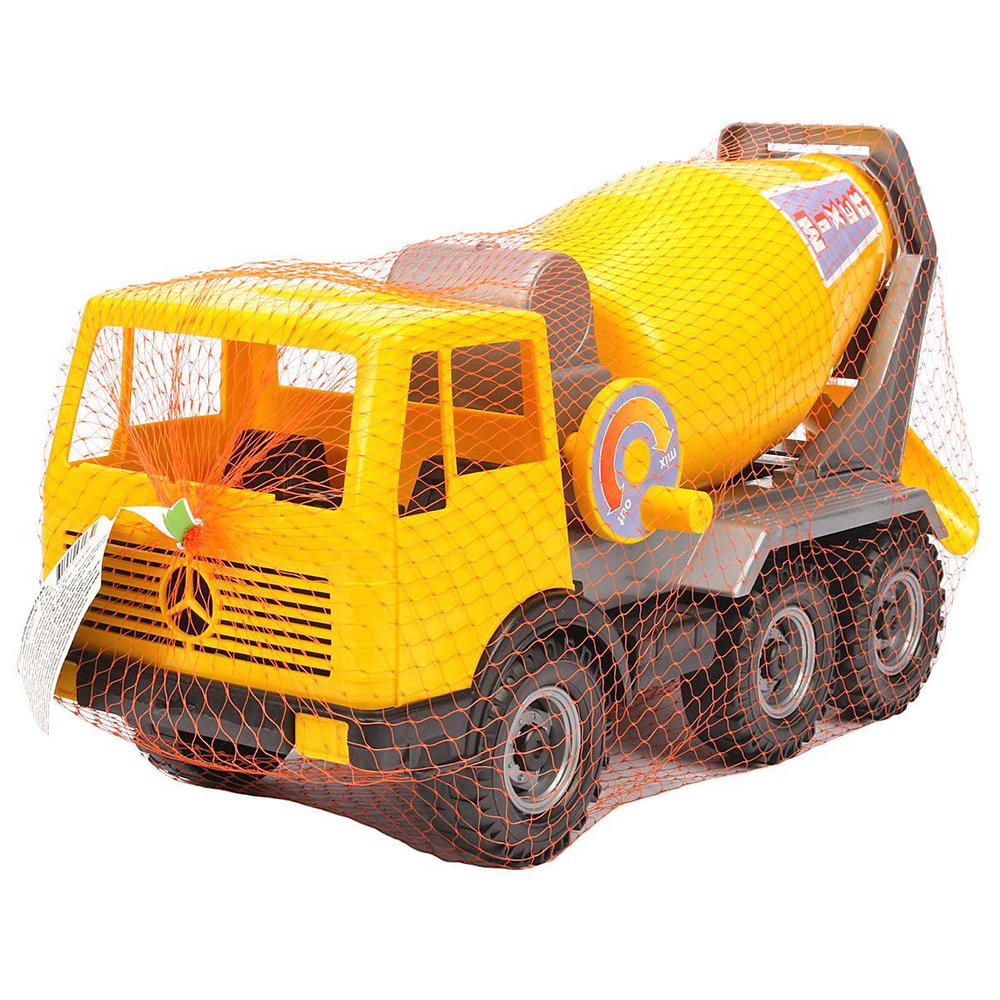 Автобетоновоз 3-х осный, 42см. новые цвета (Лена)