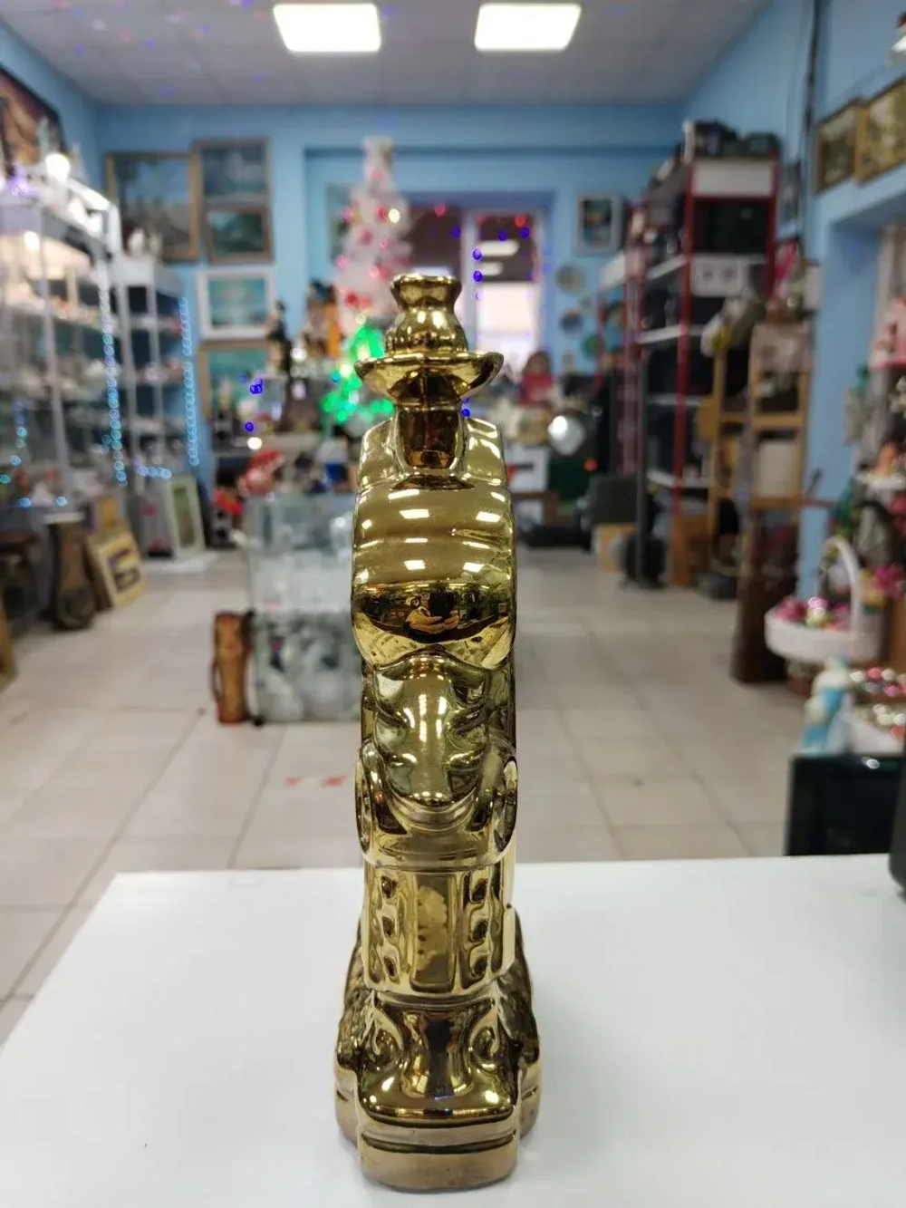 Фарфоровый настольный киот-подсвечник. Моление о чаше.