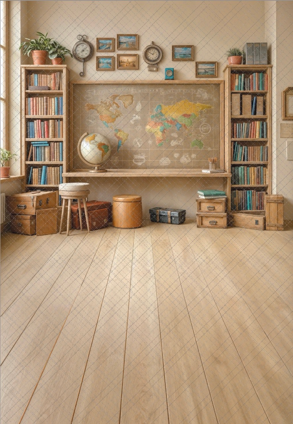 Кабинет №5 старшие классы светлый - фон неопреновый