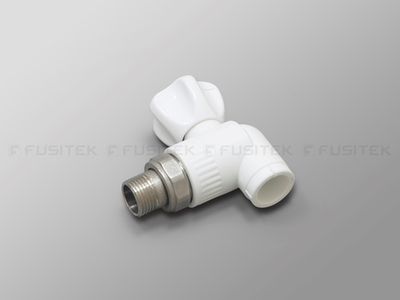 FUSITEK Шаровый кран угловой д/радиатора PPR (W) - 20x1/2"