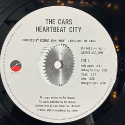 Винтажная виниловая пластинка LP The Cars Heartbeat City (Japan 1984) (No Obi)